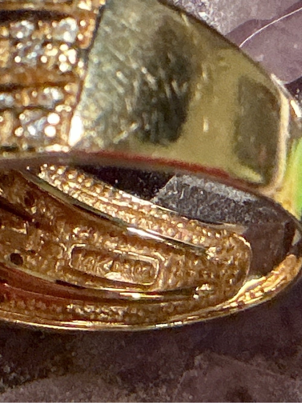 14 K Yellow Gold, QVC's Diamonique 1.35 ct tw, Sz 8 - PRICE FIRM - Picture 6 of 7